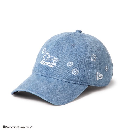 Berretto denim lavato - , fiori
